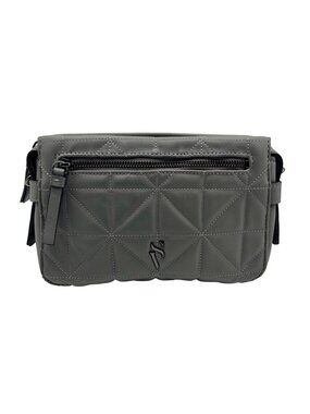 Simply Vera Wang Quilted Gray Crossbody Bag